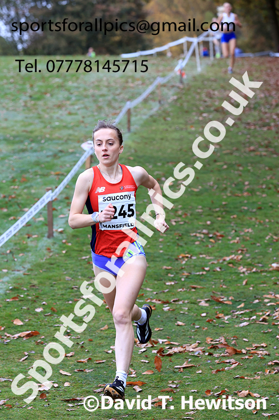 Junior Womens 2024 National Cross Country Relays, Berry Hill Park, Mansfield.   Photo: David T. Hewitson/Sports for All Pics